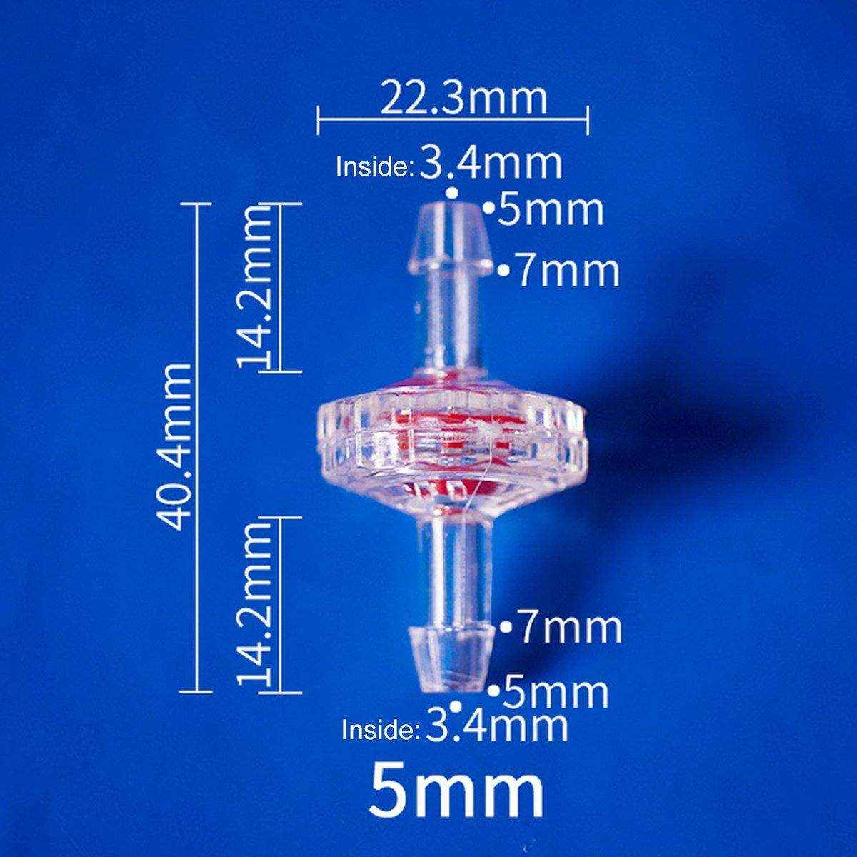 10pcs Plastic Check Valve Water Air Stop Valve for Aquarium Fish Tank Air Pump