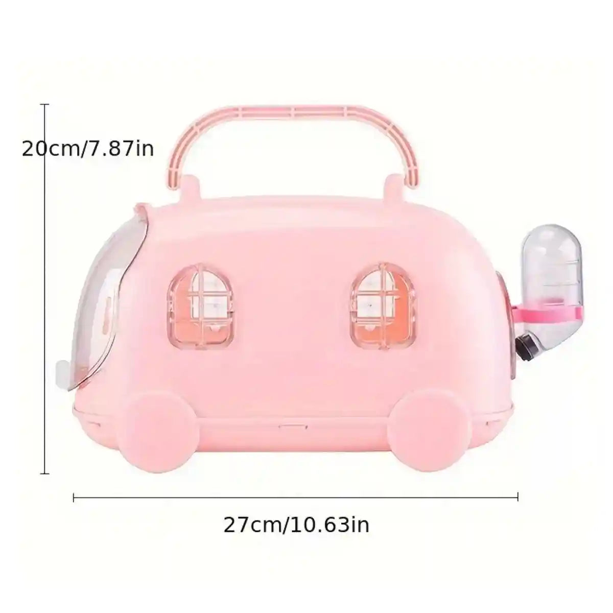 Small Pet Portable Travel Cage Lightweight Cute Design 3 Colors