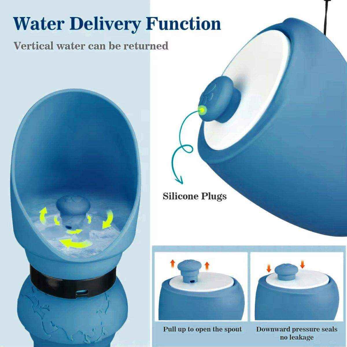 550ml Dog Outdoor Water Cup Pet Travel Kettle Pet Out Folding Water Cup