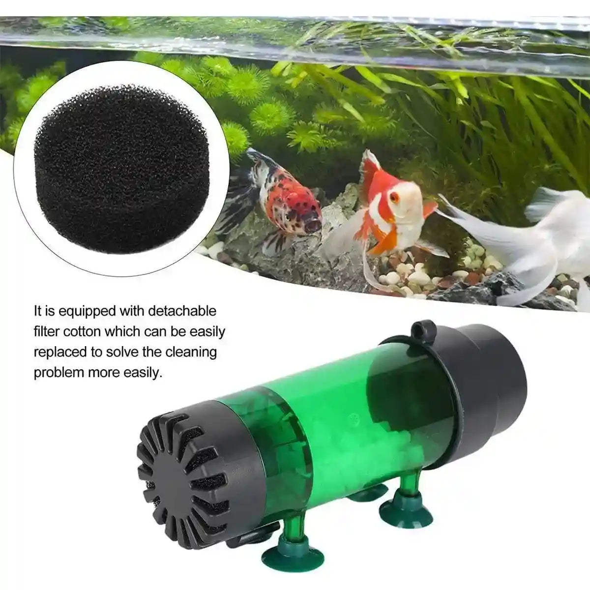 Advanced Internal Aquarium Filter Dual Filtration for Freshwater & Saltwater Tanks