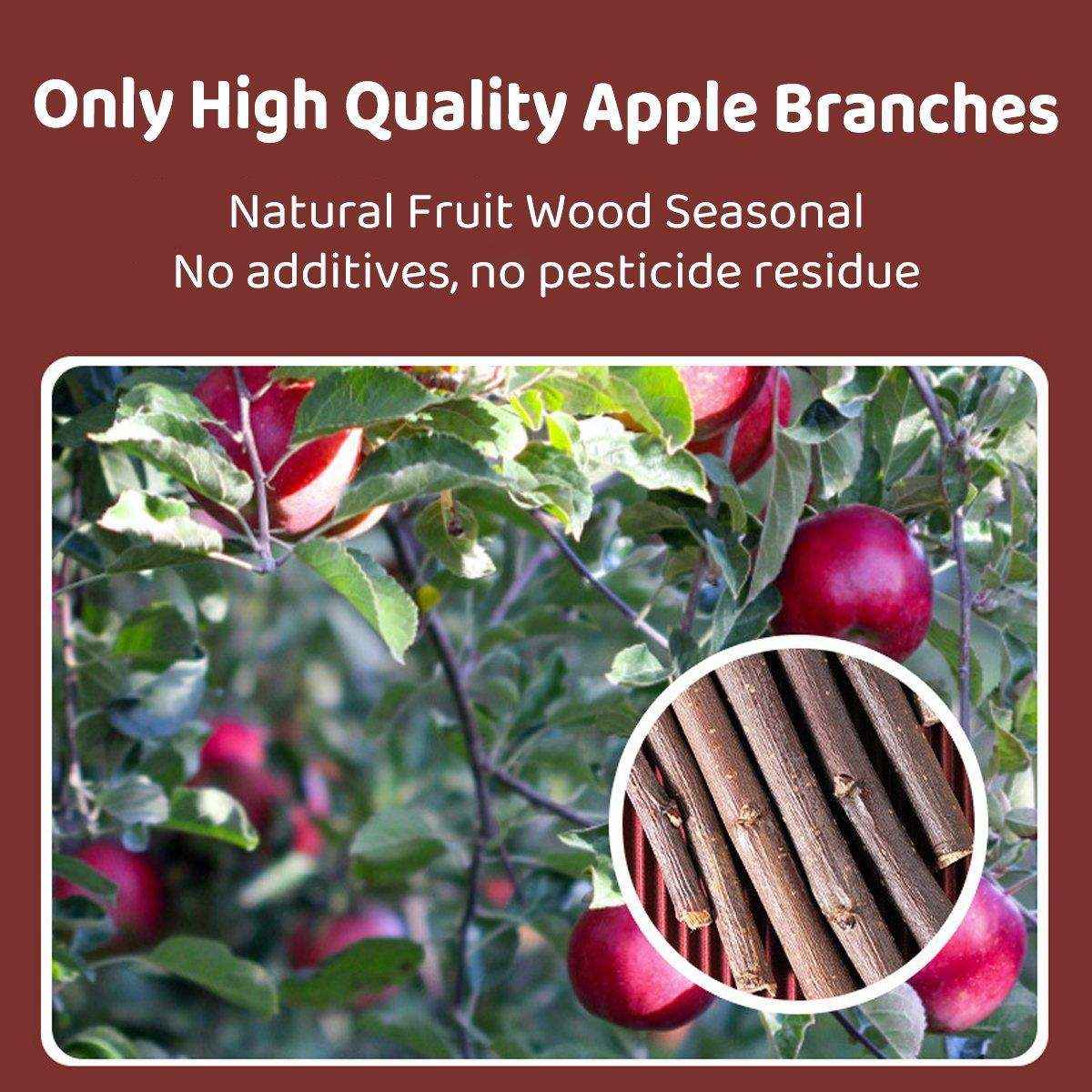 Natural Apple Sticks for Rabbits and Small Pet Chew Toy