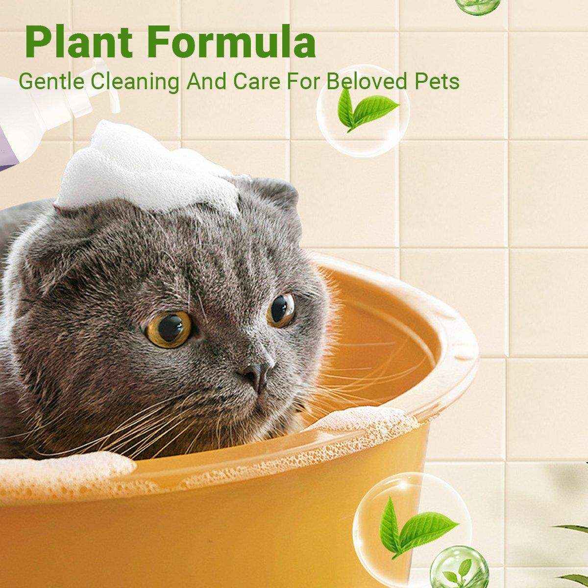 Pet Dry Cleaning Bubbles No-Rinse Foam Cleanser for Cats & Dogs 500ml