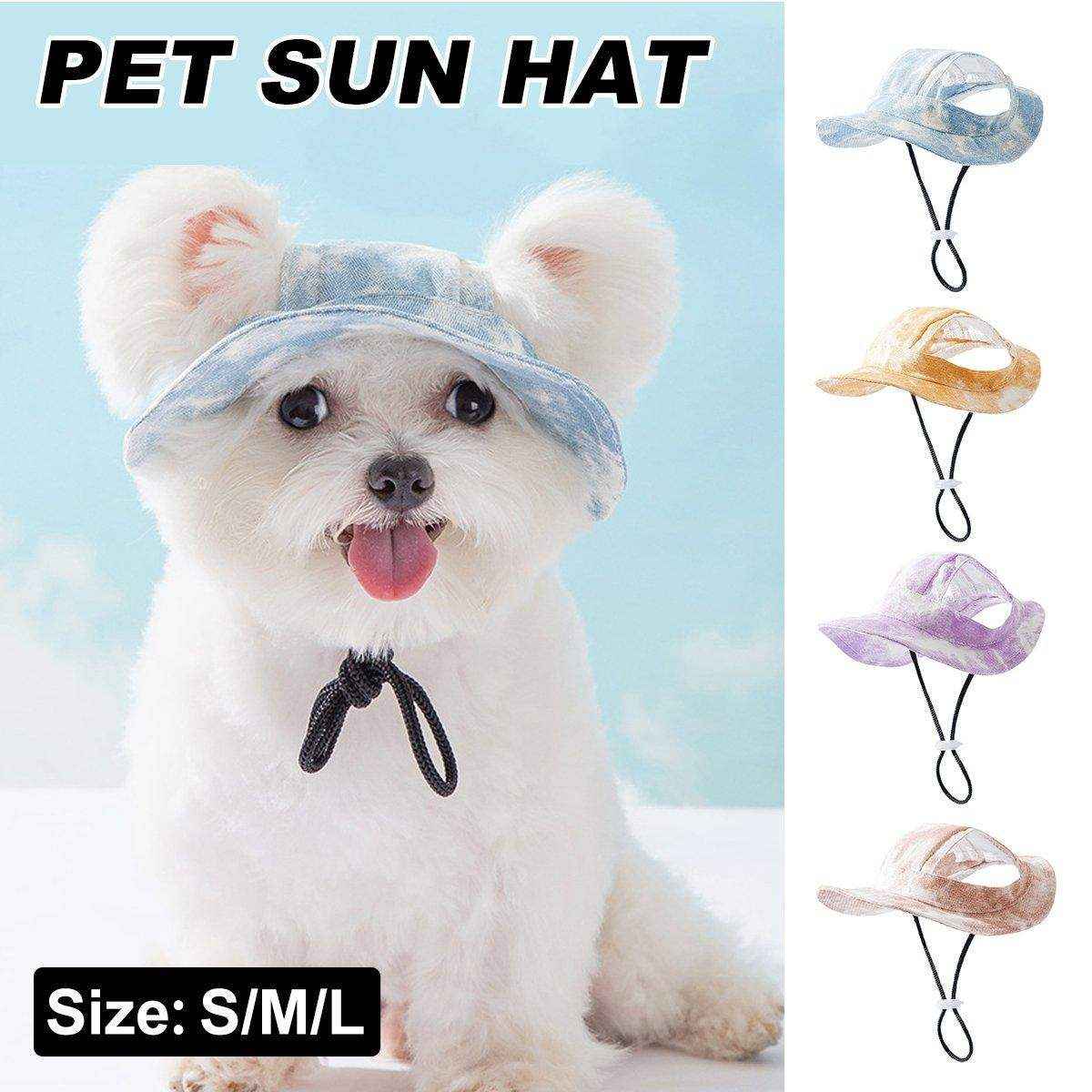 Pet Hat Cute Leaky Ears Anti-shedding Adjustable Fisherman Hat