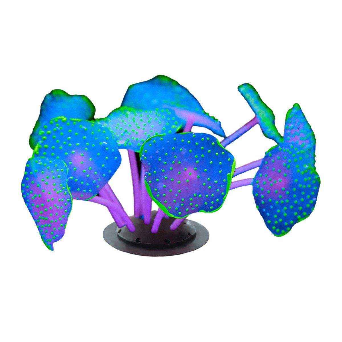 11 Leaf Silicone Artificial Fish Tank Aquarium Coral Plant Decoration Artificial Aquarium Plants