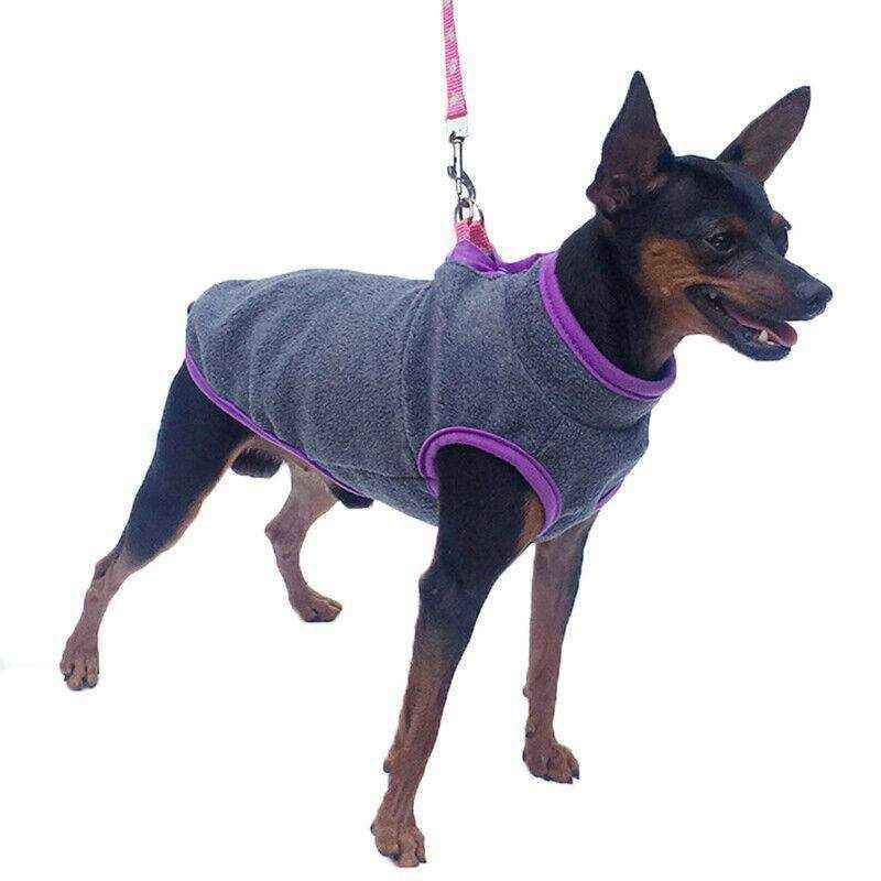 Winter Fleece Dog Jumper for Small to Medium Pets Warm & Soft Vest