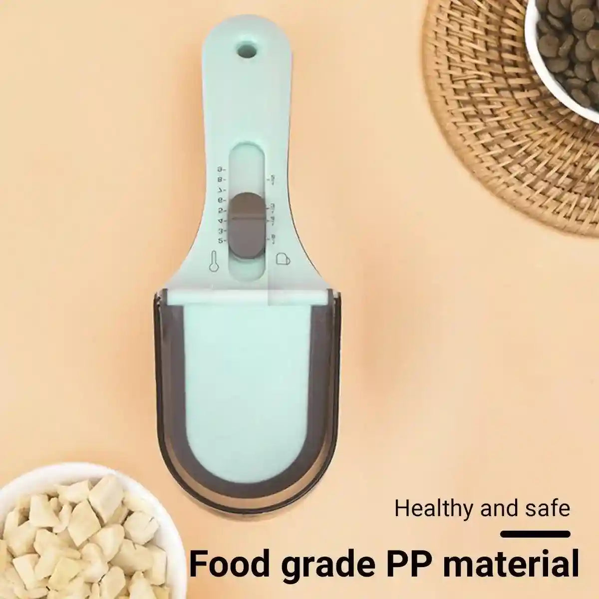 Pet Measuring Spoon Adjustable Magnetic and Food-Safe Design