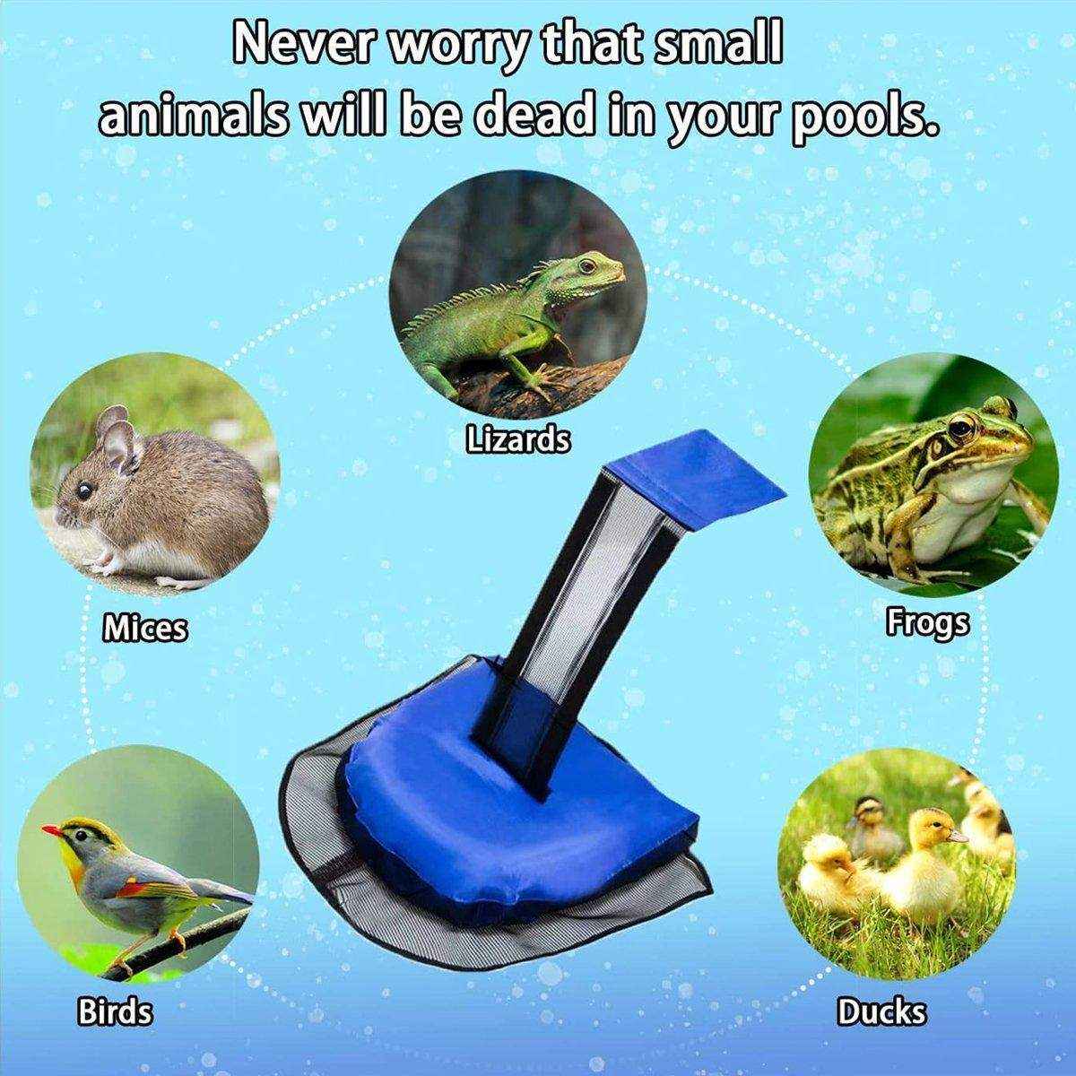Swimming Pool Critter Saver Animal Escape Ramp Frog Log High Visibility