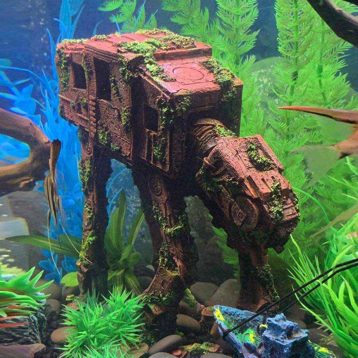 Transformers Robot Dog Aquarium Ornament