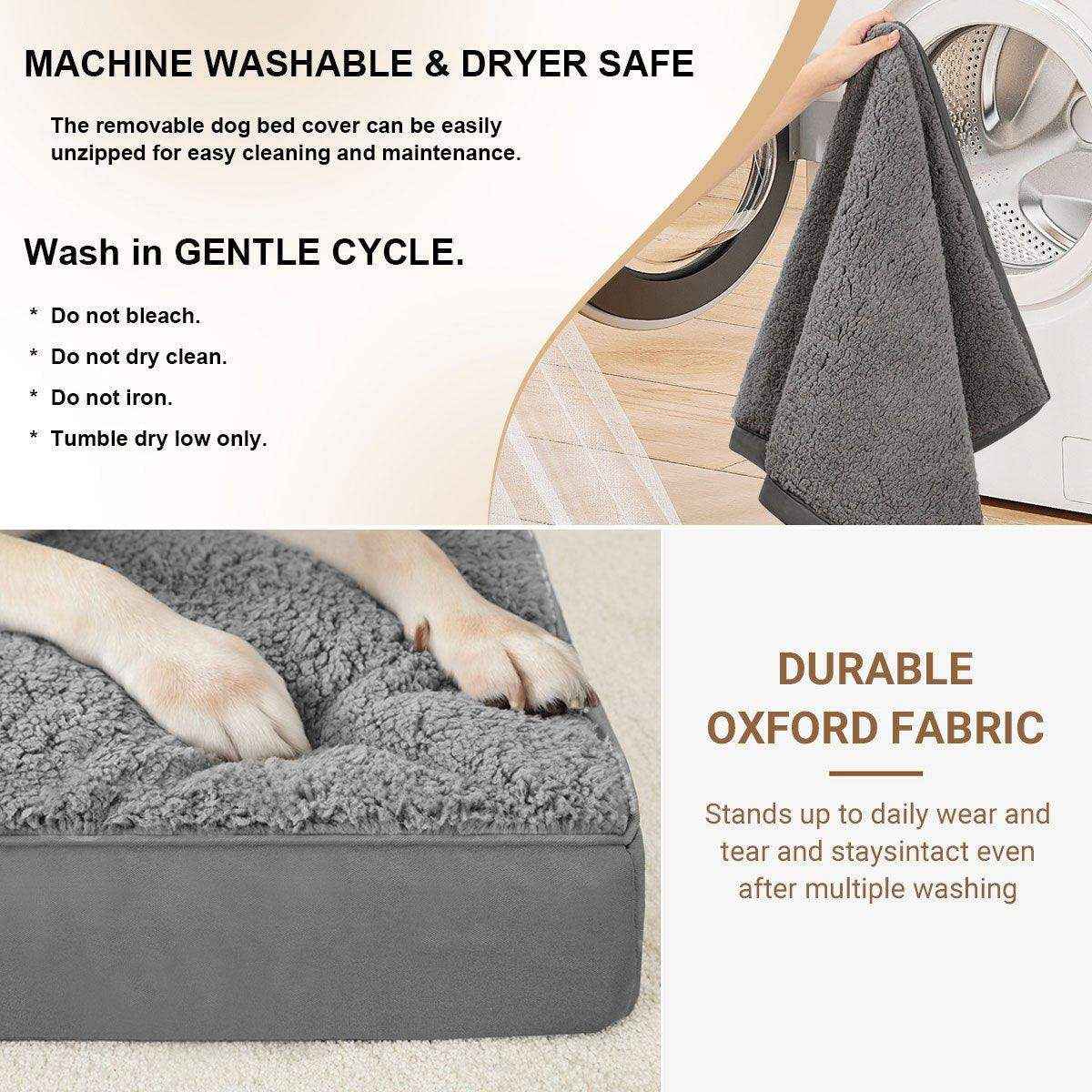 Removable Washable Waterproof Pet Mattress Anti-Bite Cushion Sleeping Dog Mat