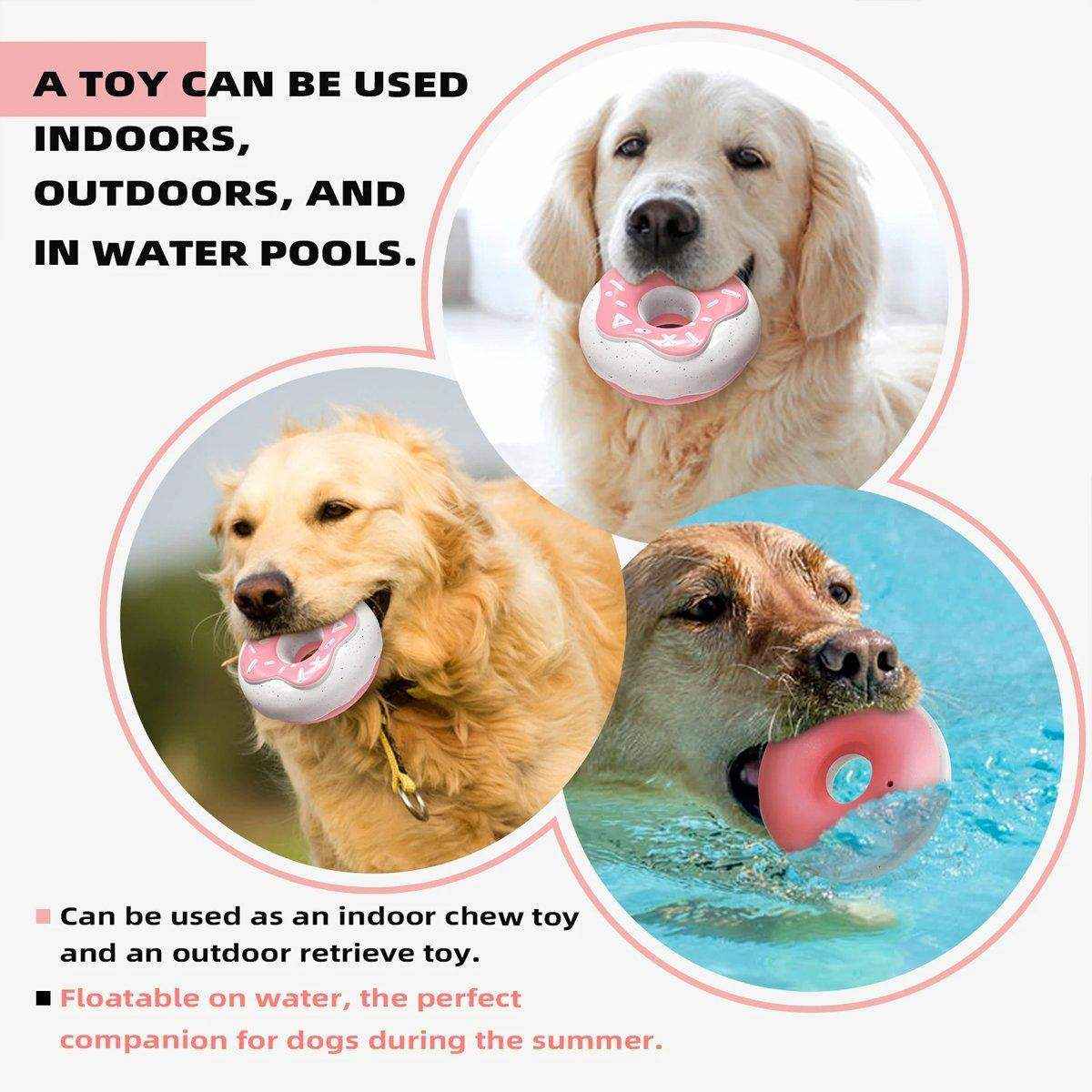 Pet Teeth Cleaning Sound Donut Dog Toys