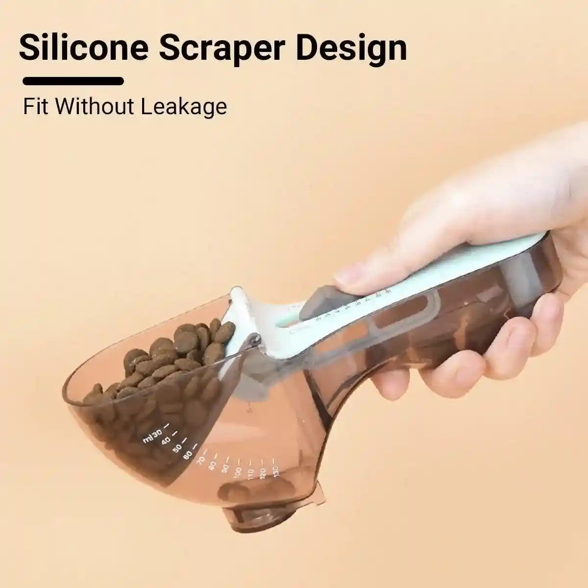 Pet Measuring Spoon Adjustable Magnetic and Food-Safe Design