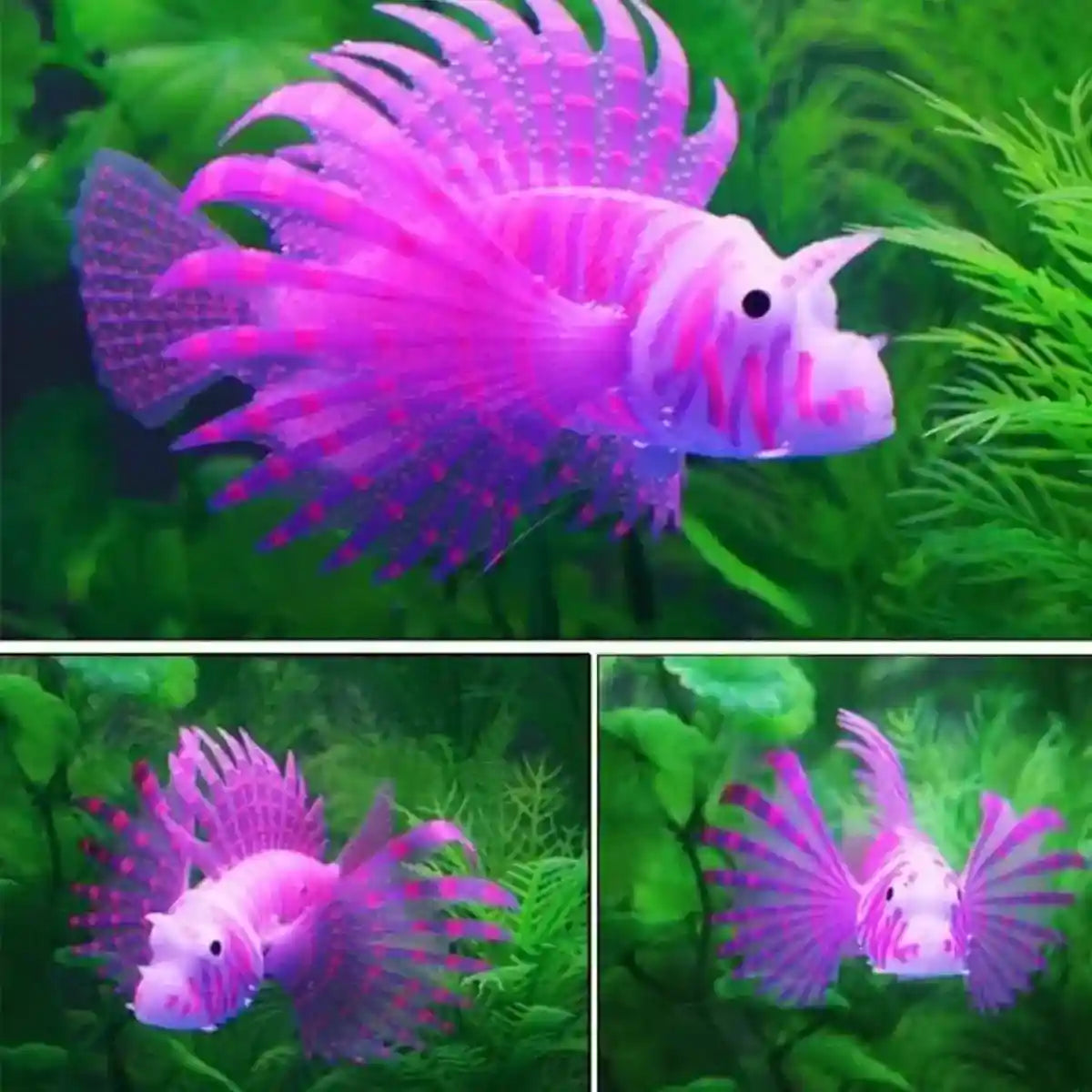 Artificial Aquarium Fish Decorations Silicone Betta Moving Floating Small Fish