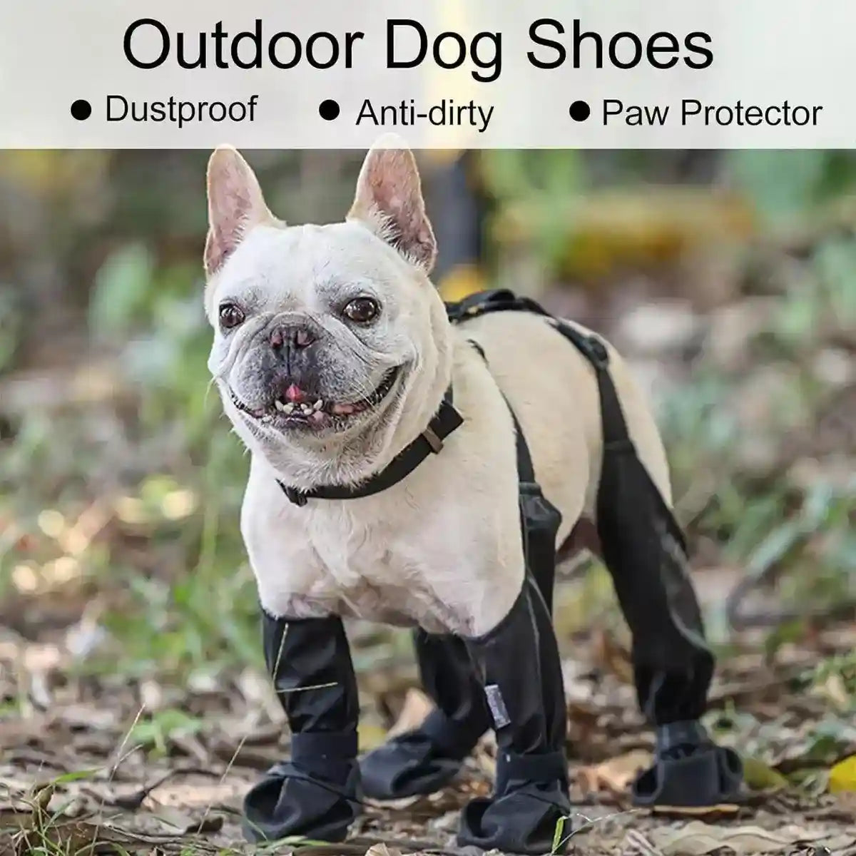 Waterproof Dog Shoes with Adjustable Suspenders Anti-Slip Dog Boots