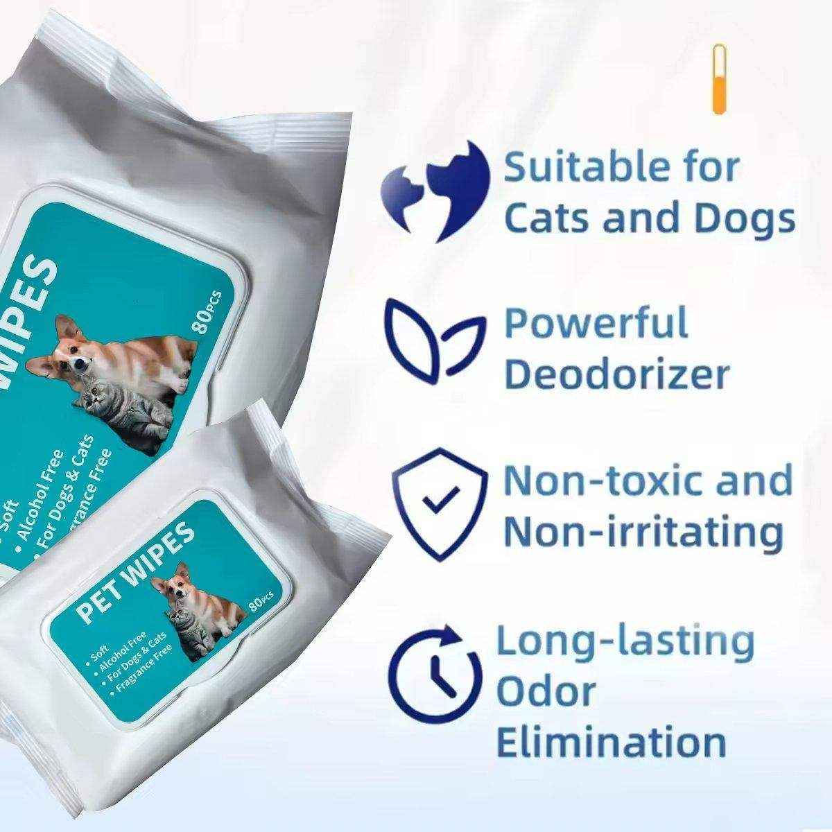 Gentle Ear Care Wipes for Healthy Ears Pet Ear Cleaning Wipes for Dogs and Cats