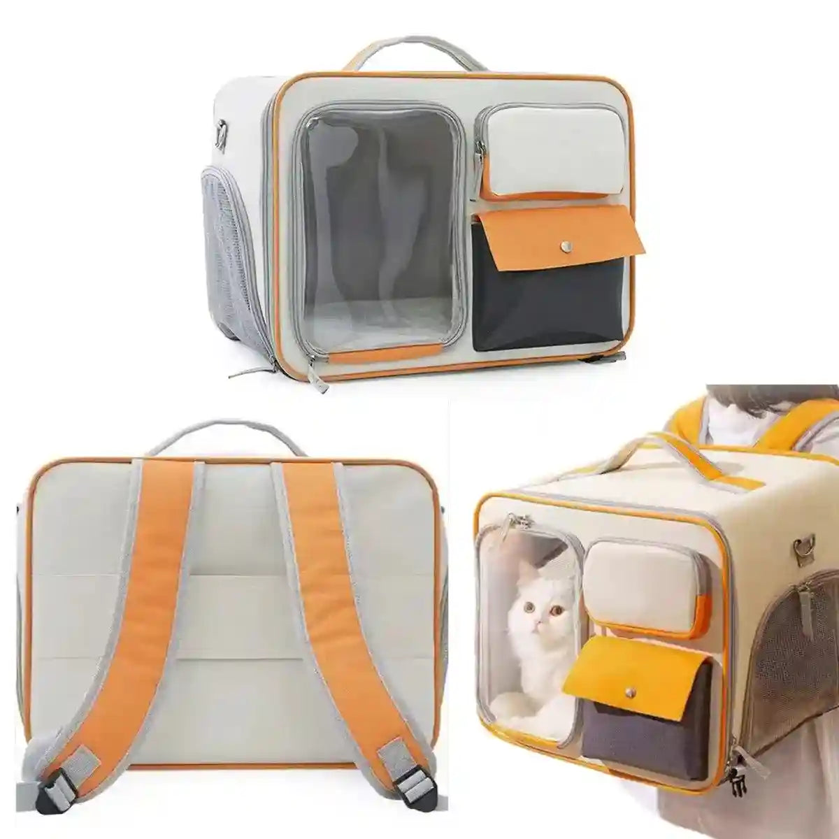 Large Canvas Pet Backpack Carrier