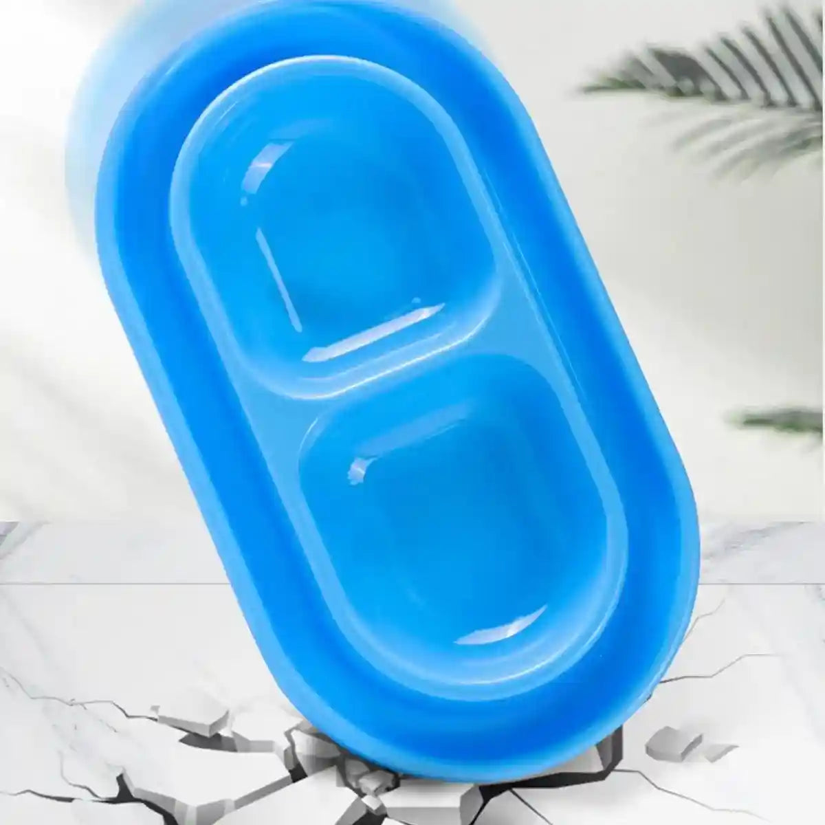 Outdoor Waterproof Double Cat Feeding Bowl Rainproof Pet Food Bowl Anti-Ant