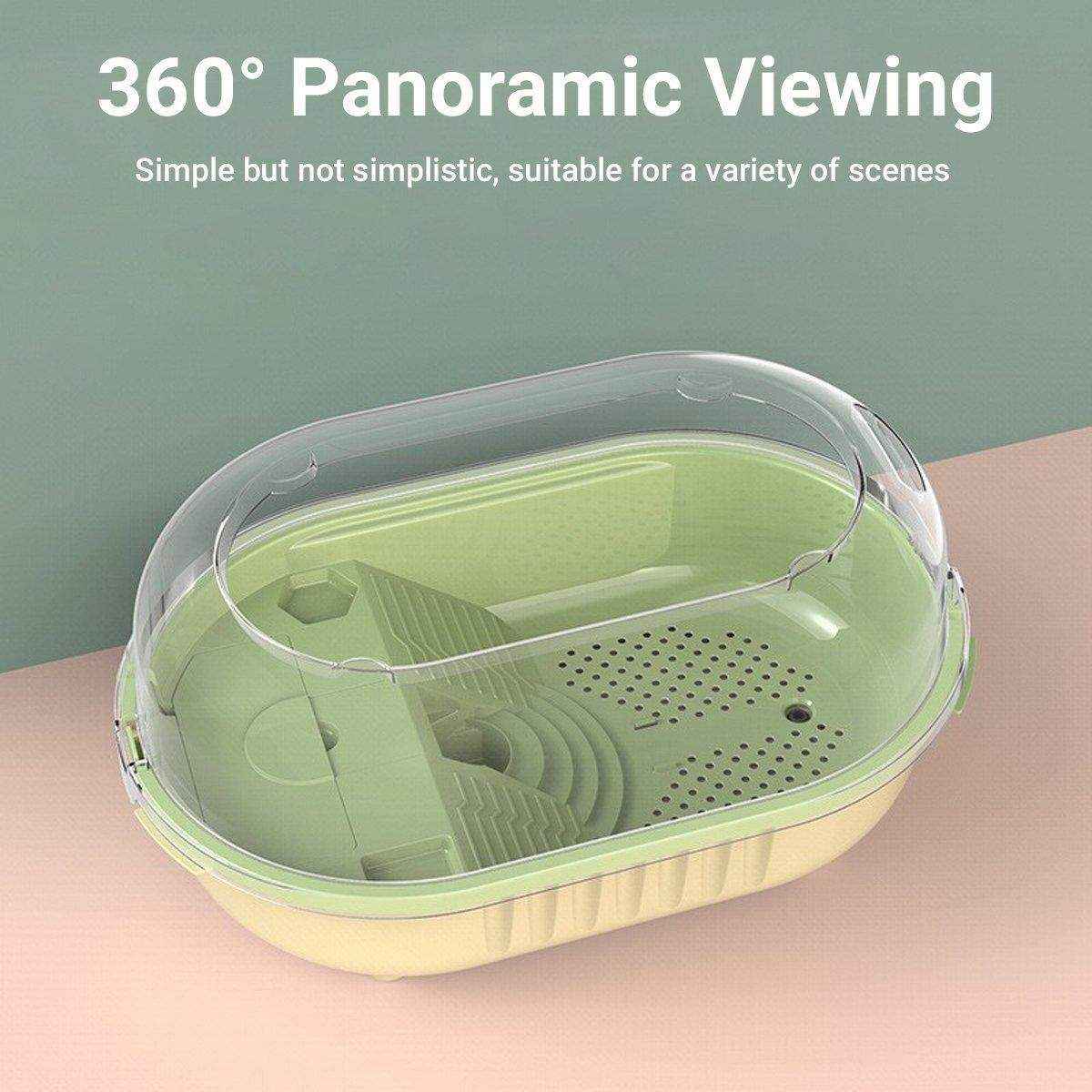 Special Tortoise Tank for Household Use Small Plastic Imitation Climbing Table with Sunstand