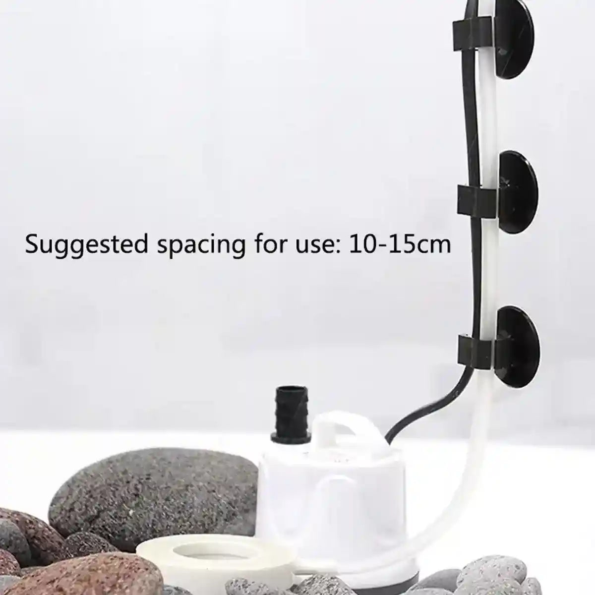 10X Black Heater Double Buckle Suction Cup Sucker Clip Holder Fish Tank Aquarium