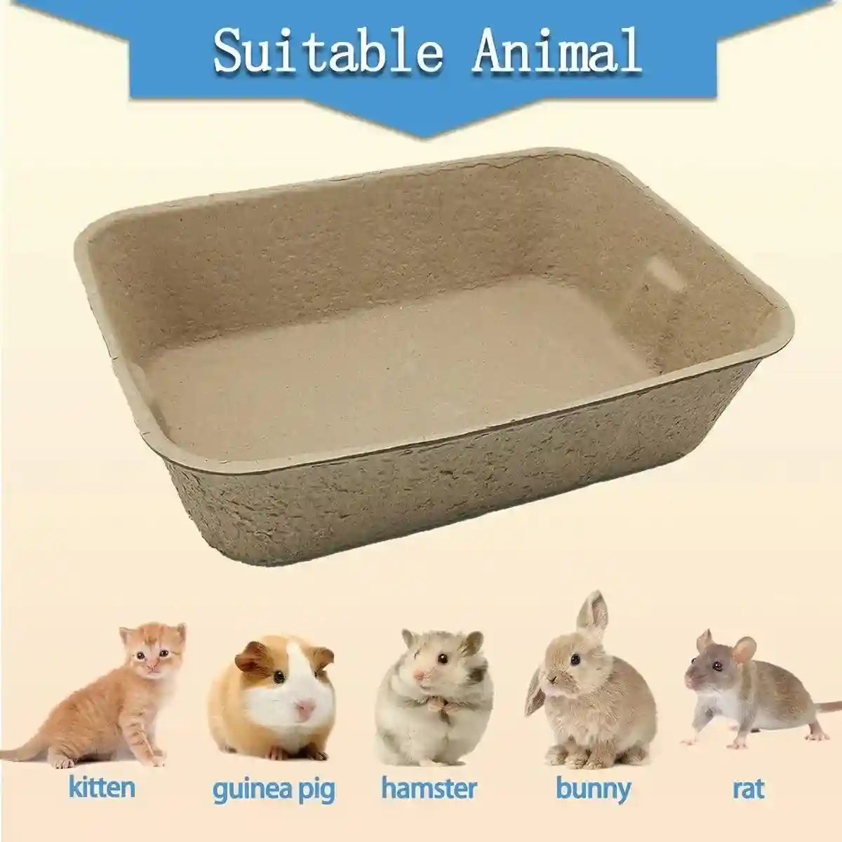 Eco-Friendly Disposable Cat Litter Trays Biodegradable Travel Solution