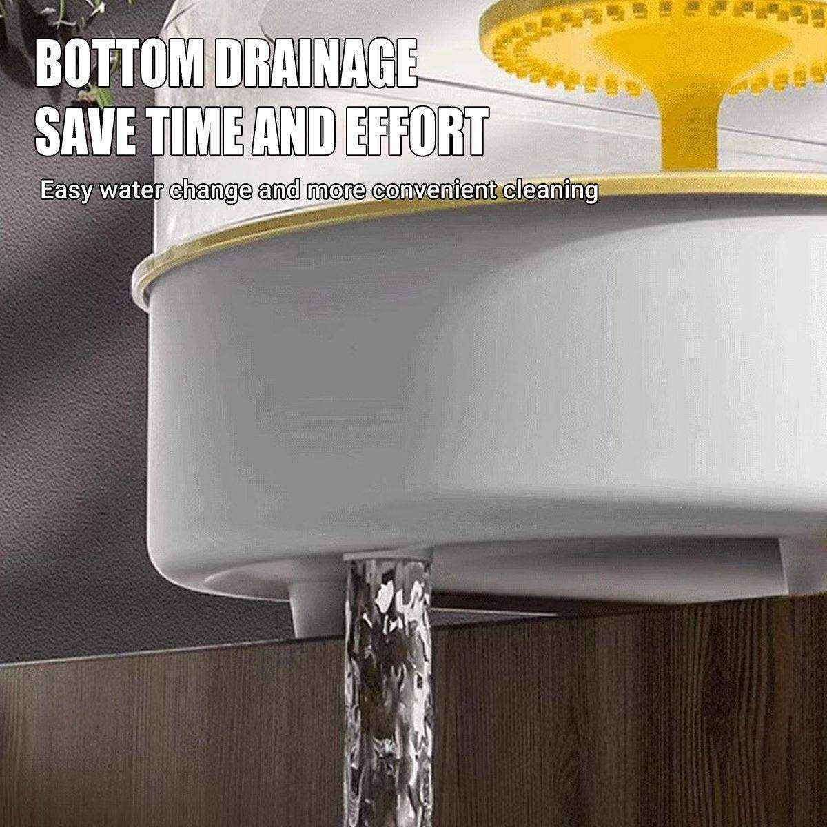 Turtle Special Feeding Tank Sunset Small Ecological Tank Feeding Box Landscape Filter