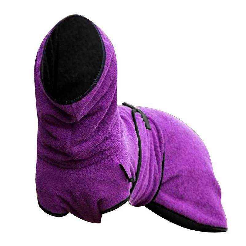 Pet Bathrobe Clothes Dog Towel Drying Robe Soft Warm Sleepwear Super Absorbent