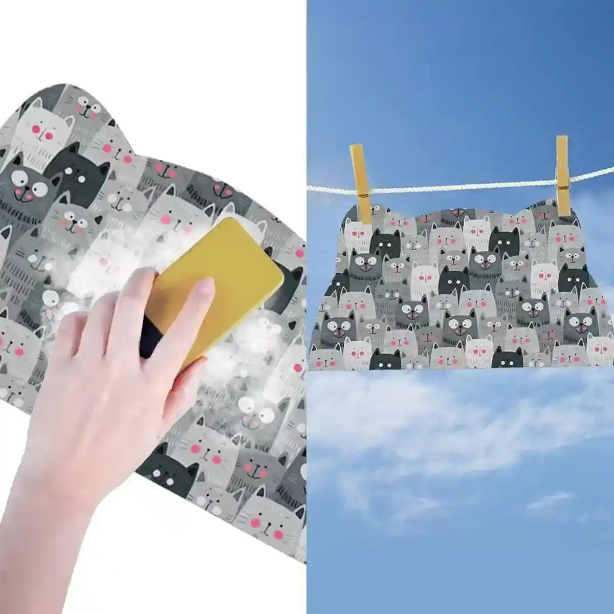 Pet Feeding Mat Non-Slip Waterproof Silicone Meal Mat for Pets