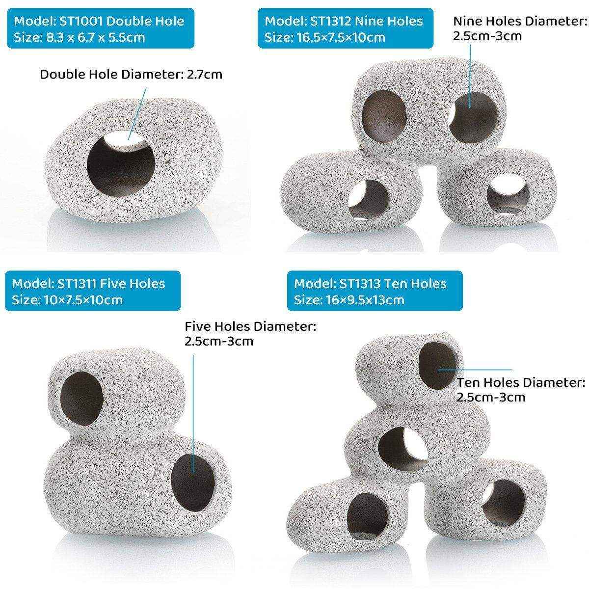 Clay Aquarium Rocks Cave Decoration Pieces Shrimp House