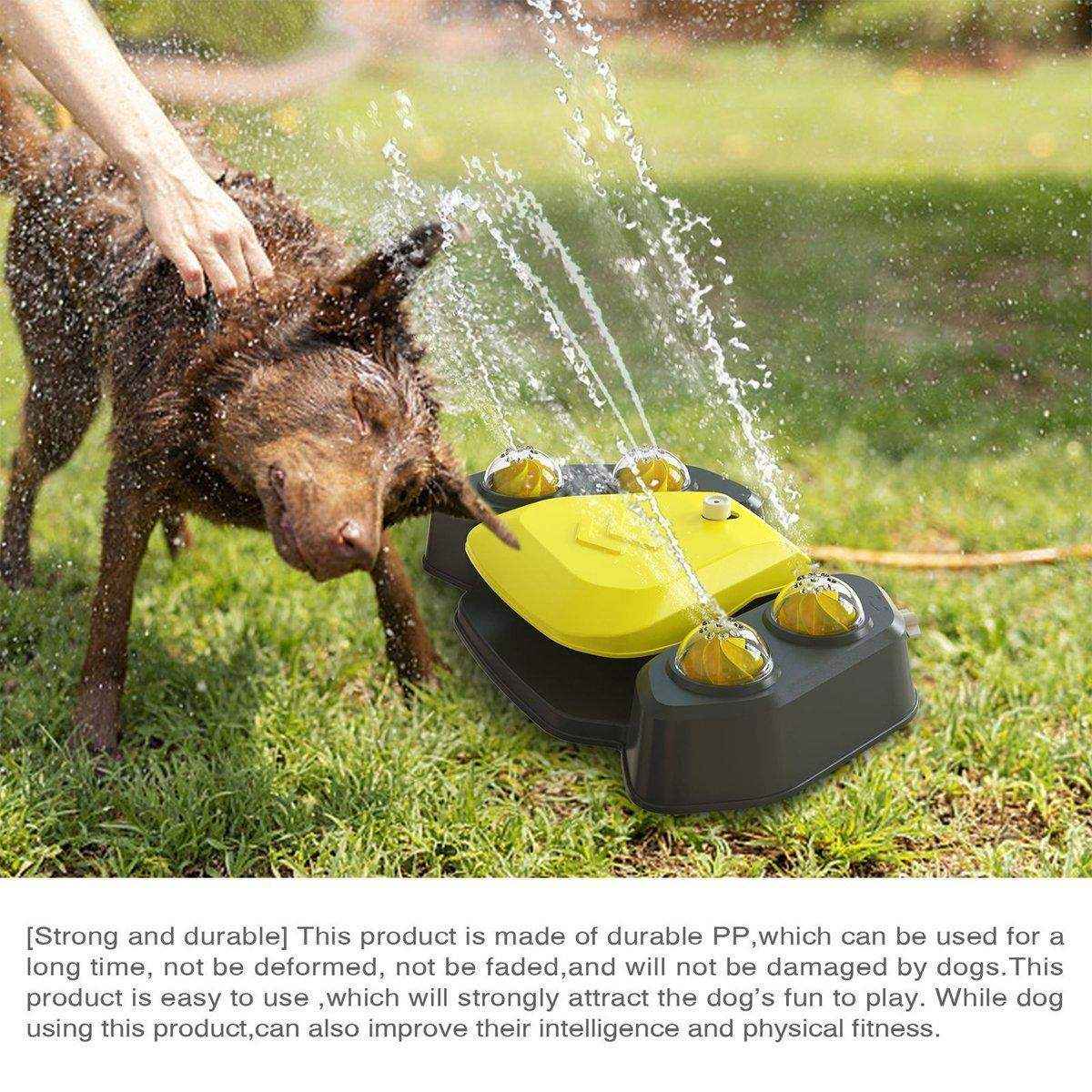Interactive Dog Water Spray Toy Outdoor Pet Fountain & Sprinkler System