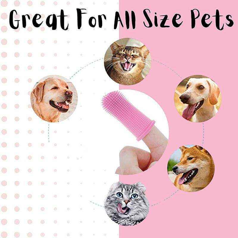Easy-to-Use Finger Toothbrush for Dogs – Gentle Silicone Pet Dental Care
