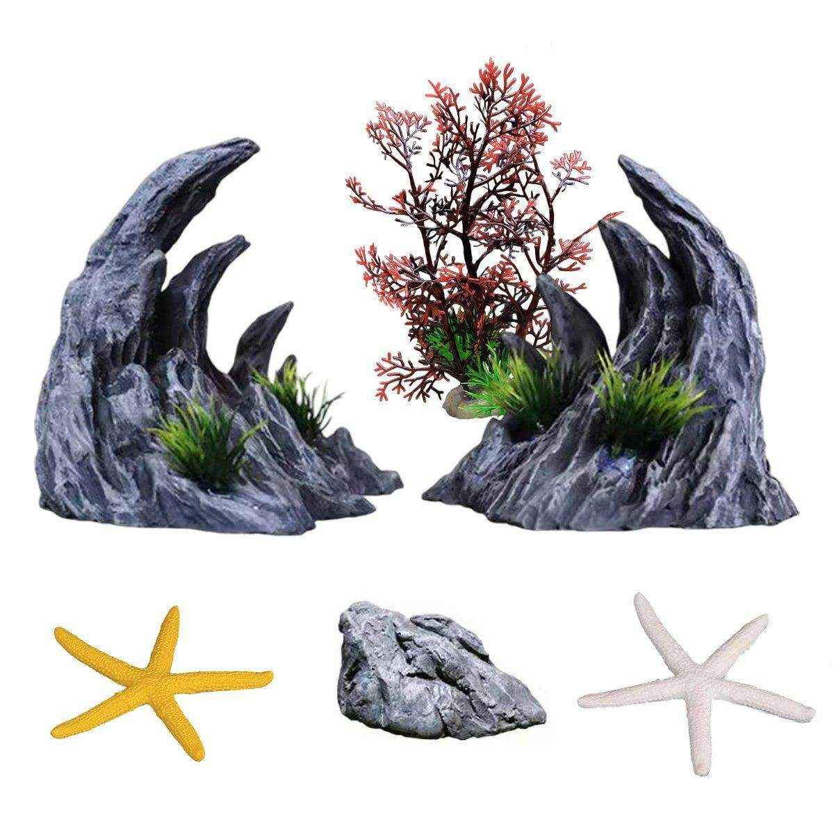 Dragon Stone Aquarium Rocks for Aquascape Resin Decorative Ornament