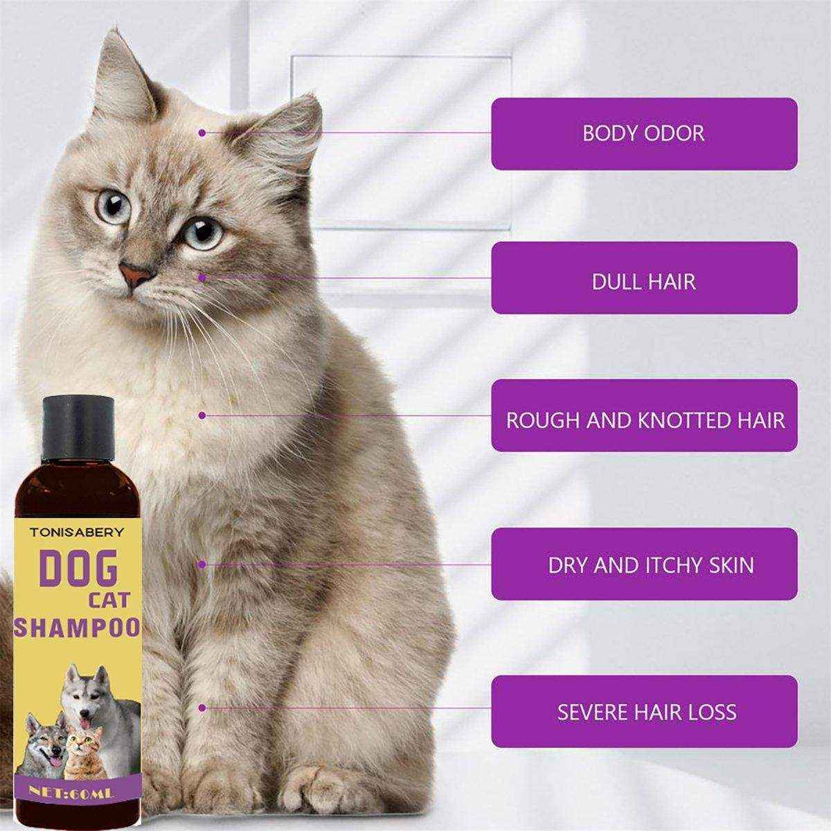 Natural Pet Shampoo for Dogs and Cats Gentle and Deodorizing Formula