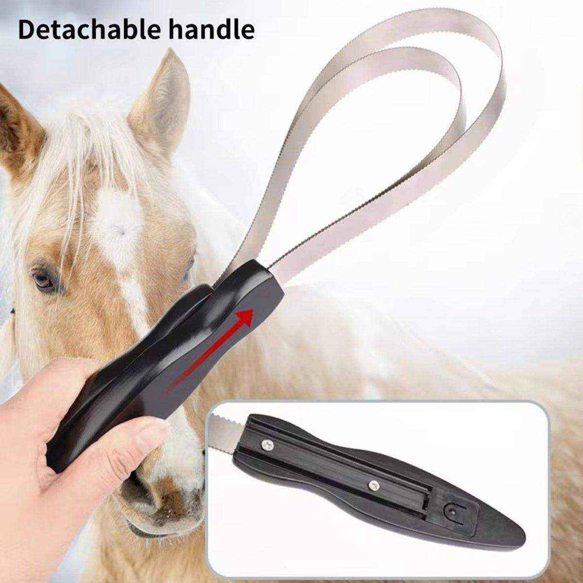 Effective Horse Shedding Blade for Grooming Loose Hair & Dirt Removal