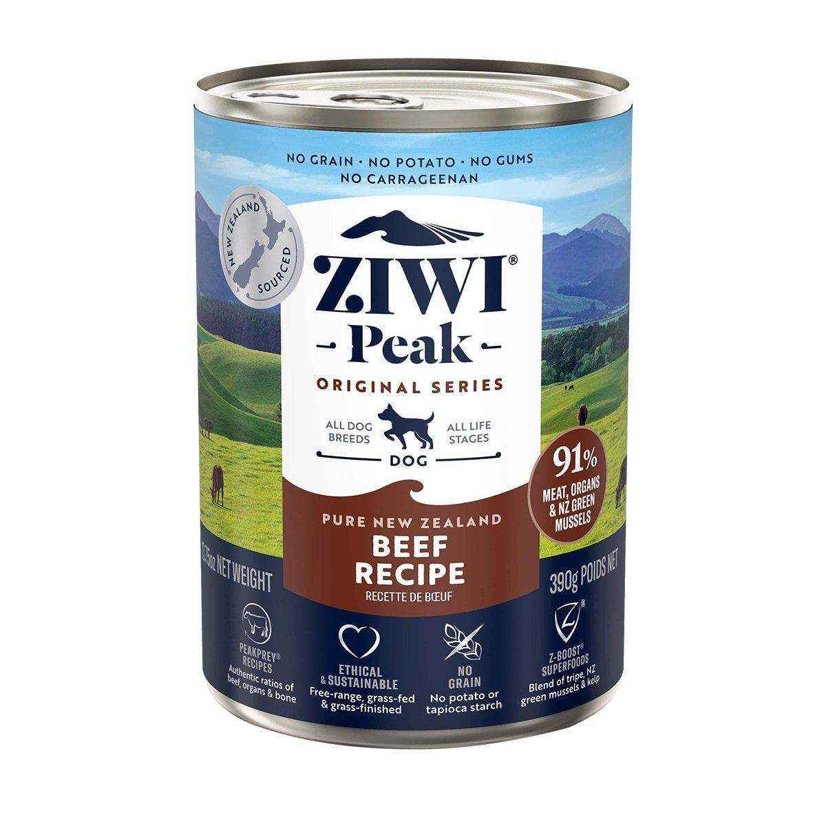 ZIWI Peak Wet Dog Food Beef | Best Wet Dog Food Australia | 170g/390g