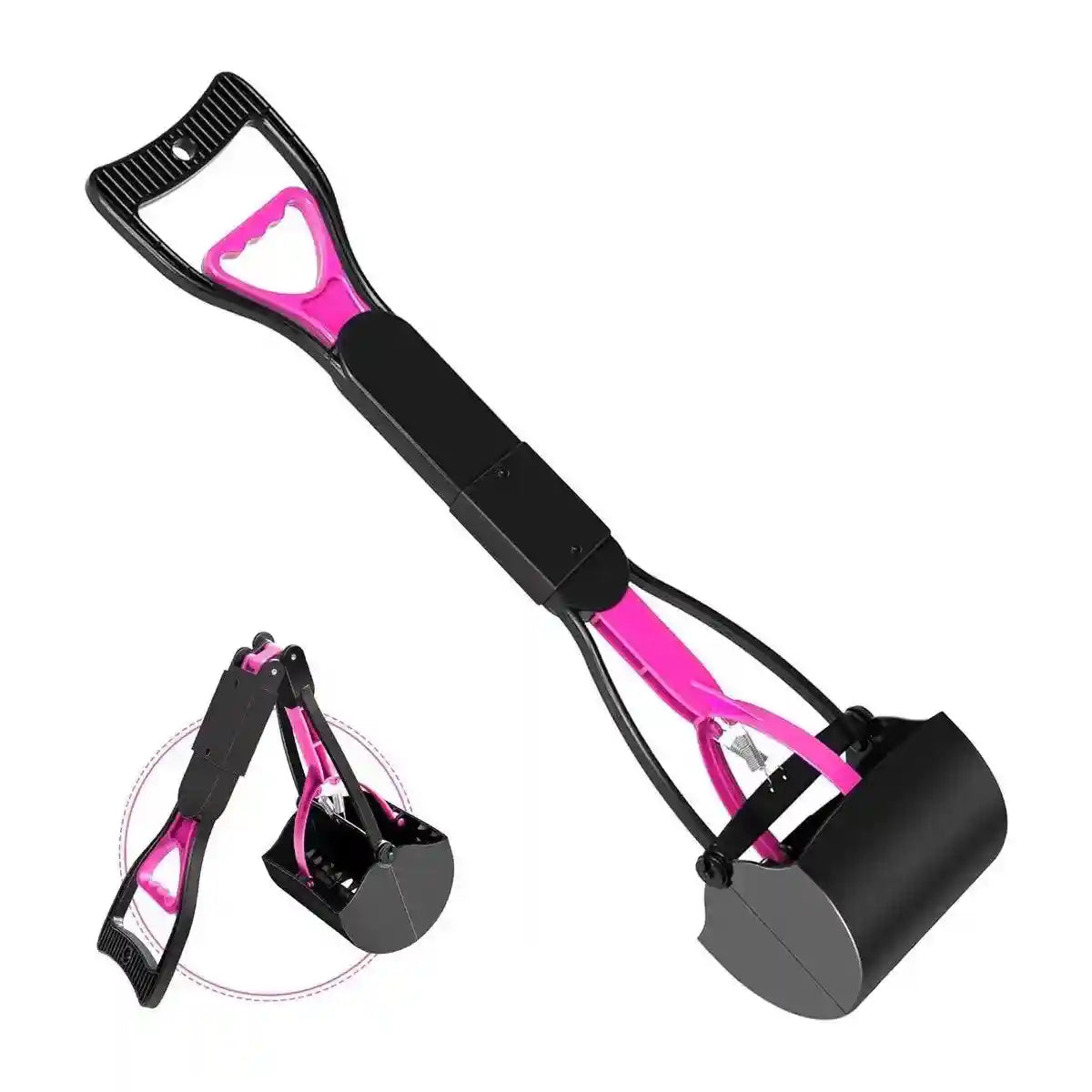 Long Handle Pet Toilet Picker Ergonomic Waste Scooper for Easy Cleanup