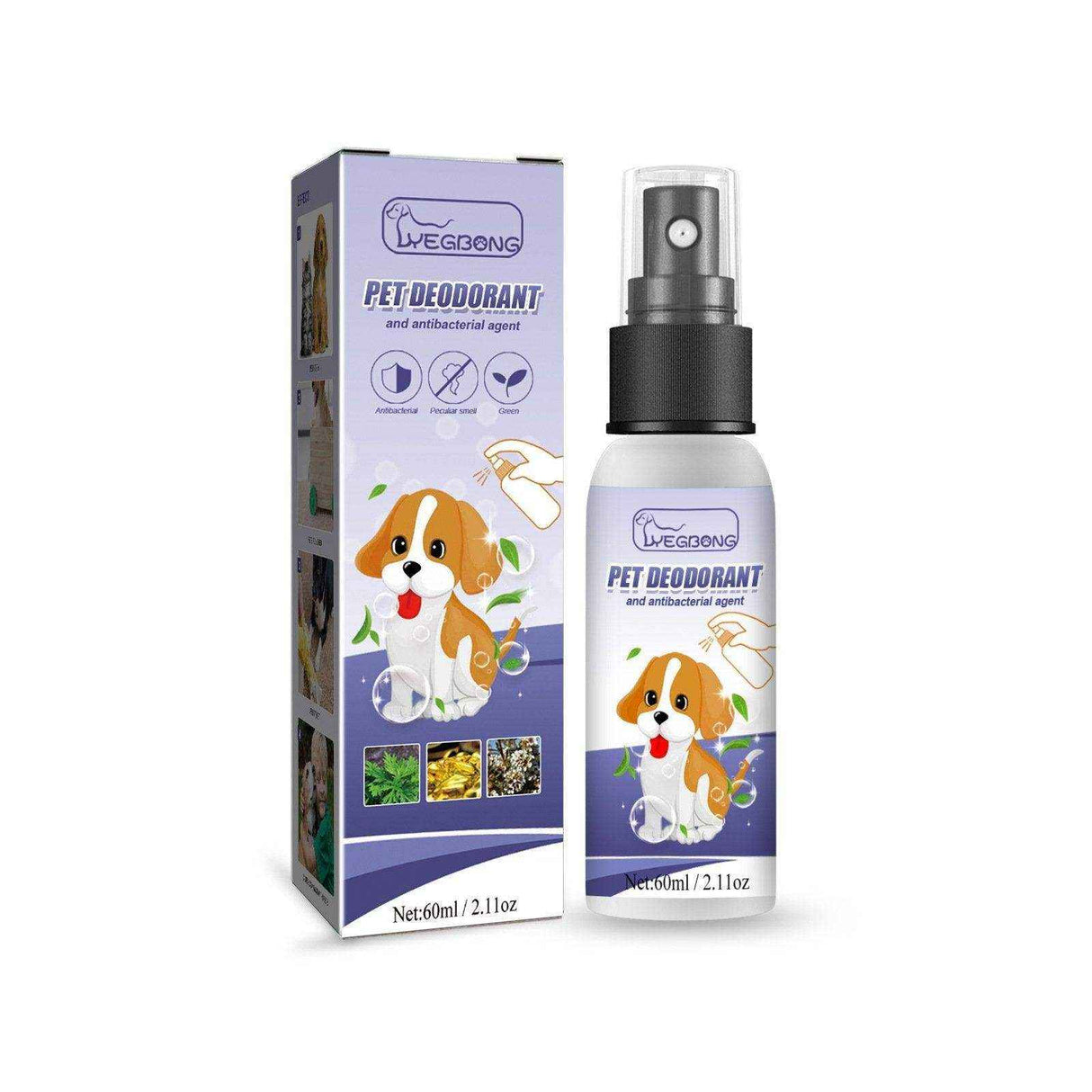Pet Deodorant Spray for Cats and Dogs Eliminates Urine Body and Stool Odors
