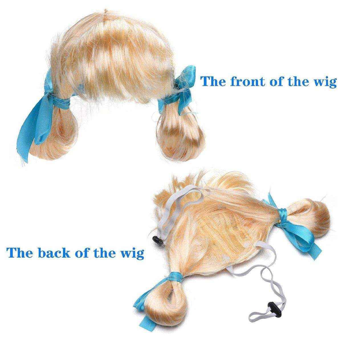 Stylish Funny Pet Wig With Bangs Fun and Comfortable
