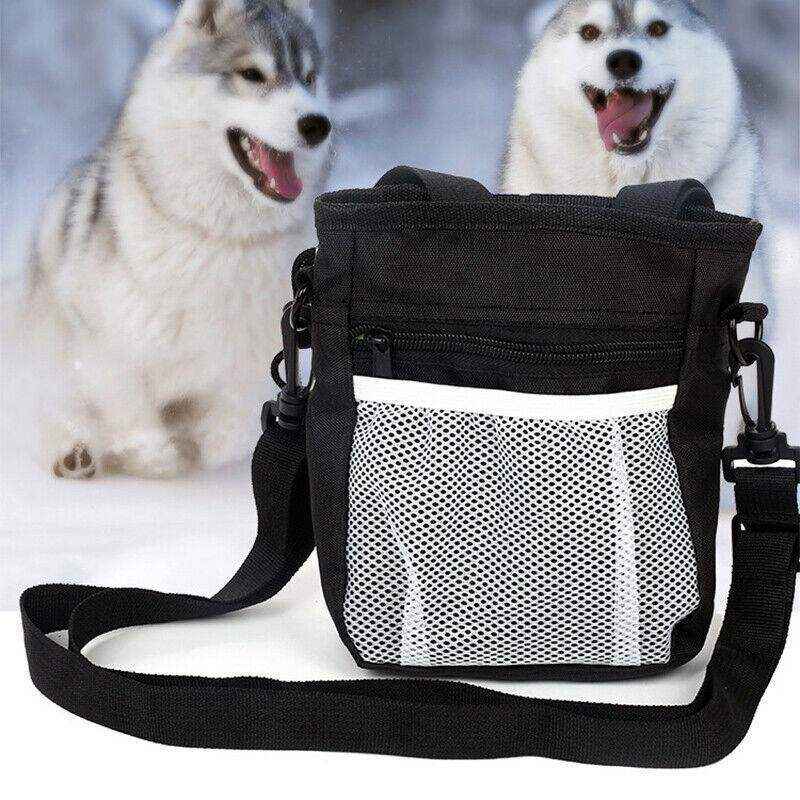 Dog Training Treat Pouch Black/Grey