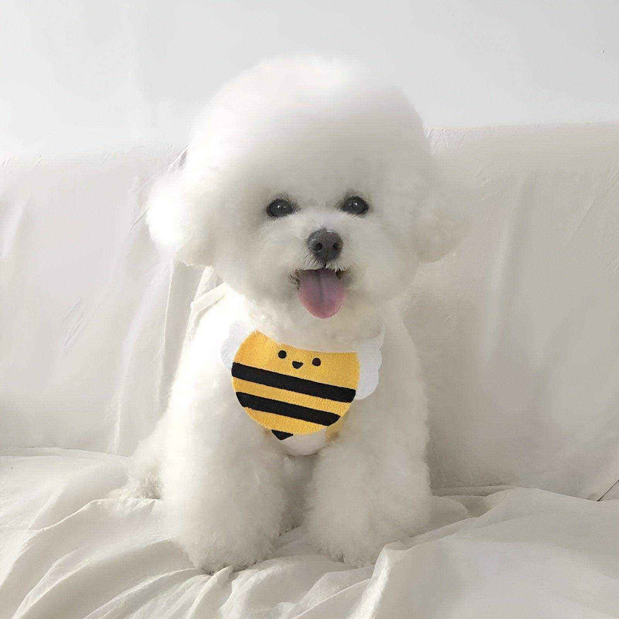 Adorable Dog Bibs with Flower & Bee Design for Stylish Pets