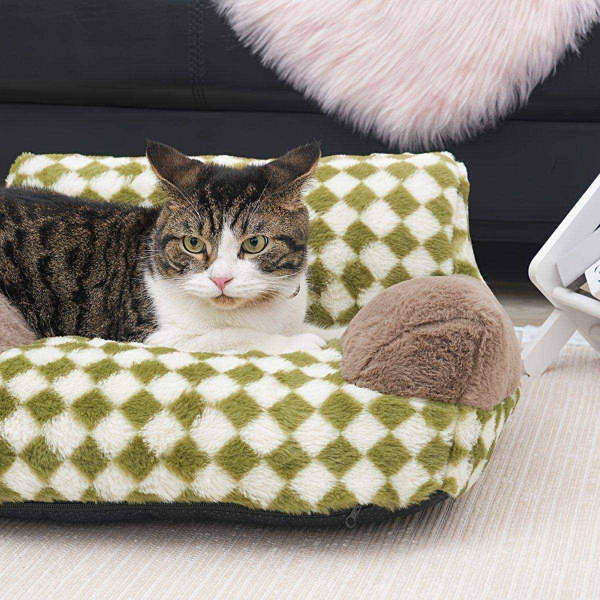 Orthopedic Cat & Dog Sofa Bed Supportive & Cozy Pet Couch