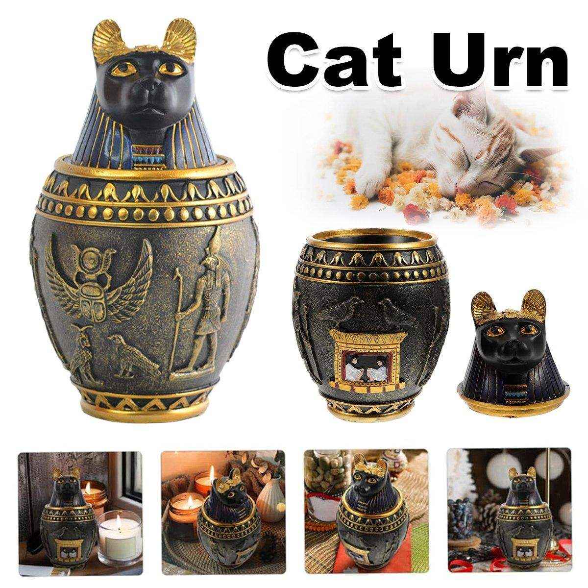 Pet Urn Storage Jar Decorative Ornament for Home Memorial Ashes Container