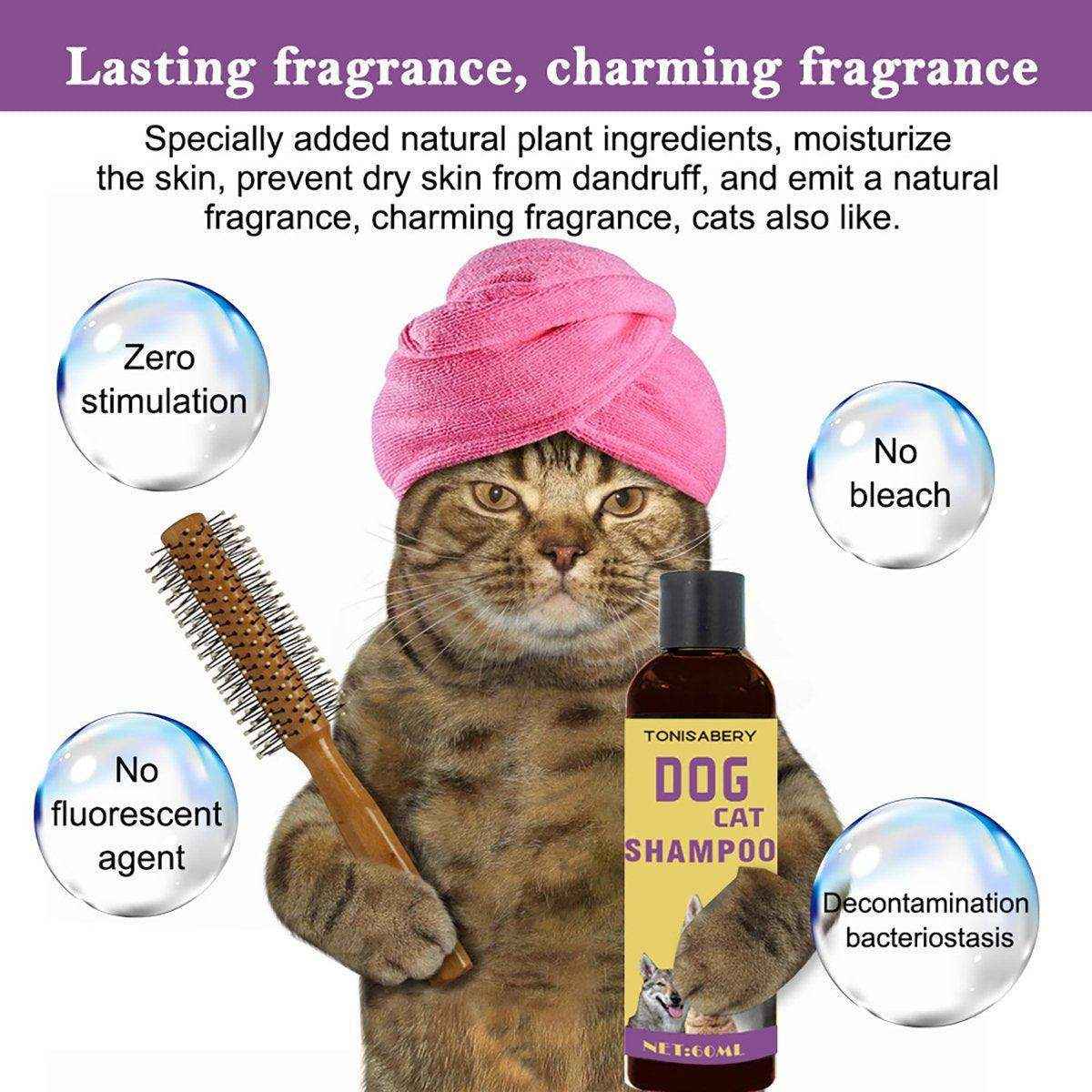 Natural Pet Shampoo for Dogs and Cats Gentle and Deodorizing Formula