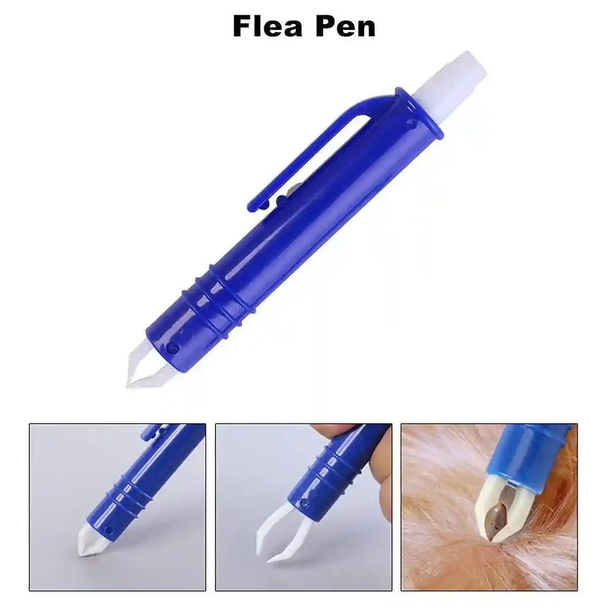 Tick Clip Pet Dog Lice Fork Flea Removal Tool Insect Catch Tweezers Tool Flea Hook