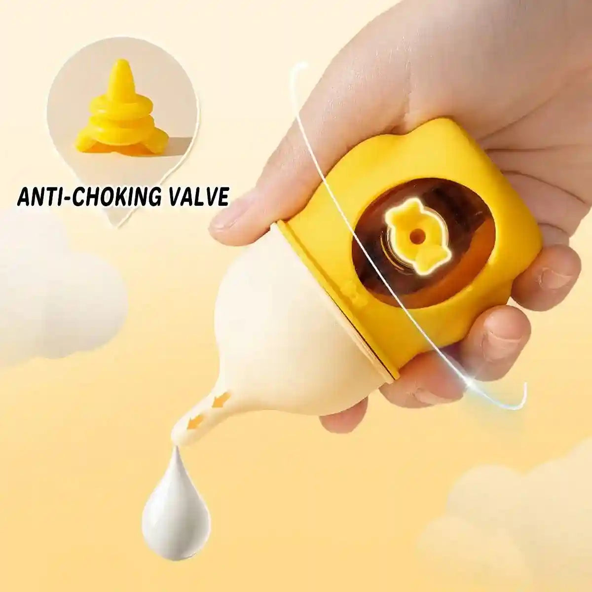 Anti-choking Newborn Puppy Kitten Silicone Bottle Visual Scale