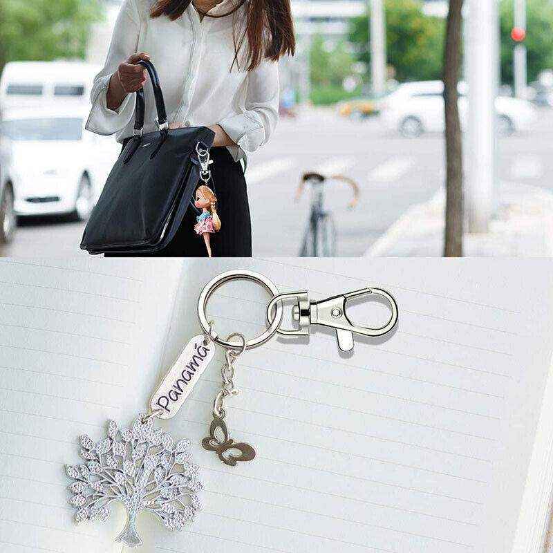 Stainless Steel Keychain Rings Durable DIY Clasps (102PCS Set)