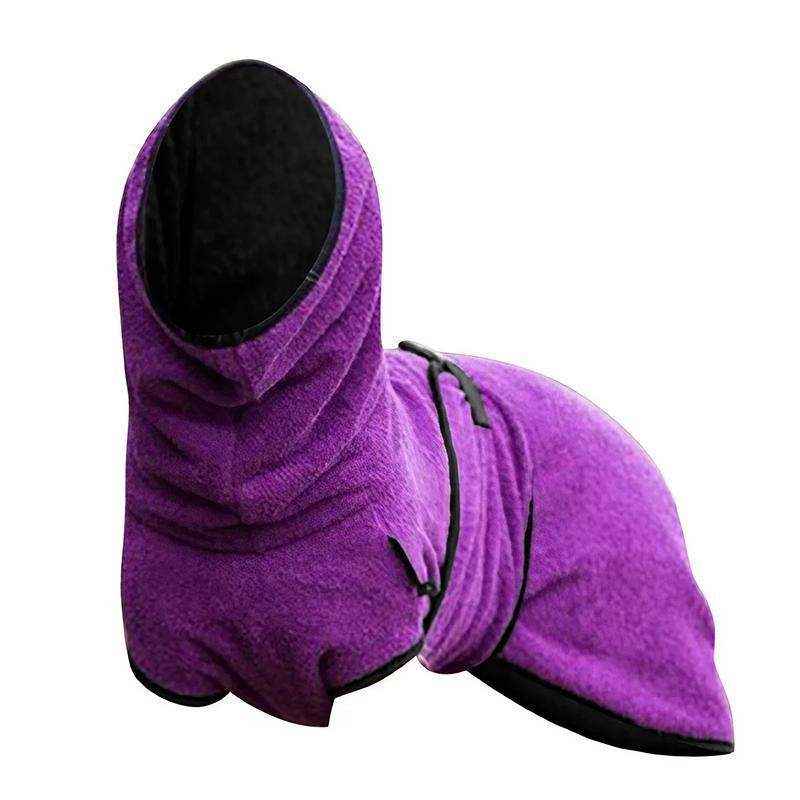 Pet Bathrobe Clothes Dog Towel Drying Robe Soft Warm Sleepwear Super Absorbent