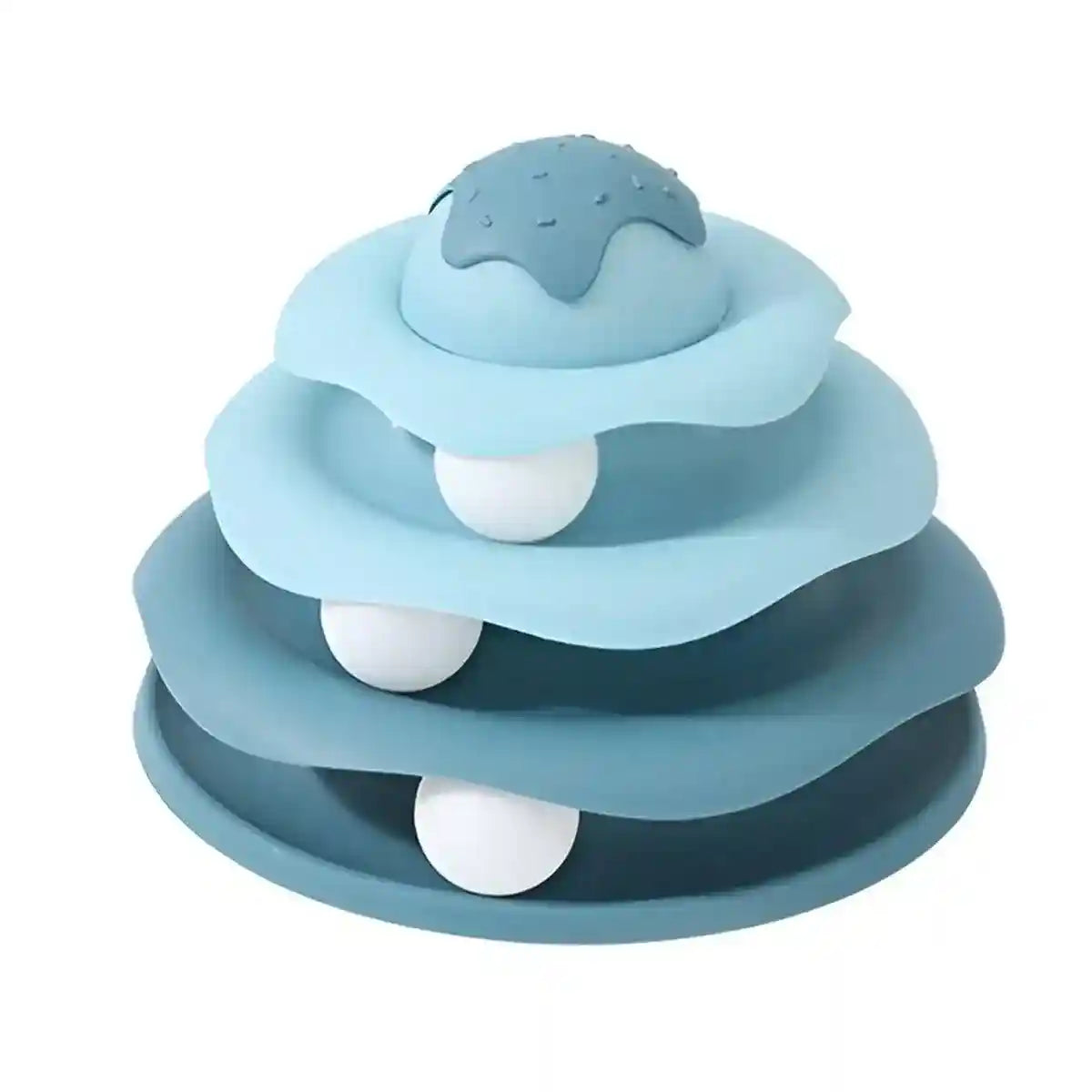Funny Cat Toy Pet Toys Plastic Tower Interactive Track Ball Playing Game 3 Level