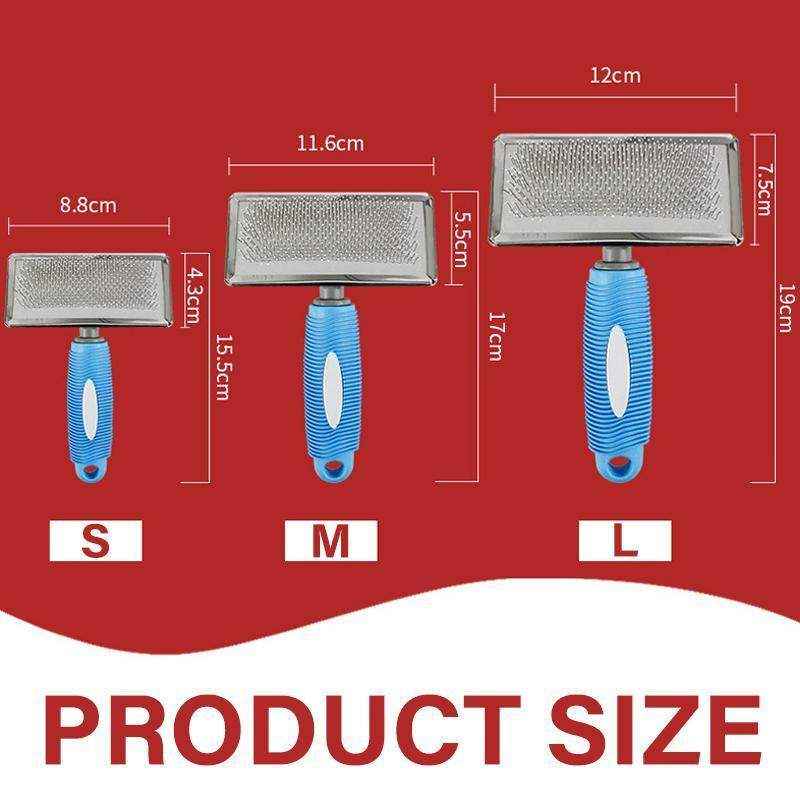 Pet Grooming Slicker Brush – Effective Cat & Dog Deshedding Tool