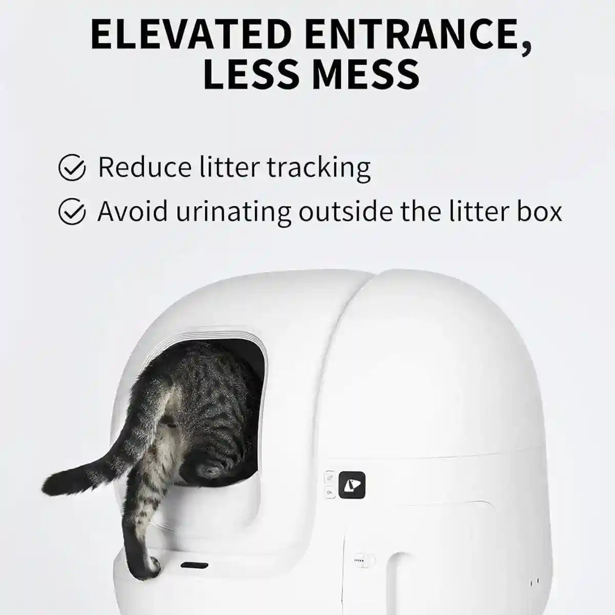 Elevated Cat Litter Box Fence Anti-Tracking Entrance Guard