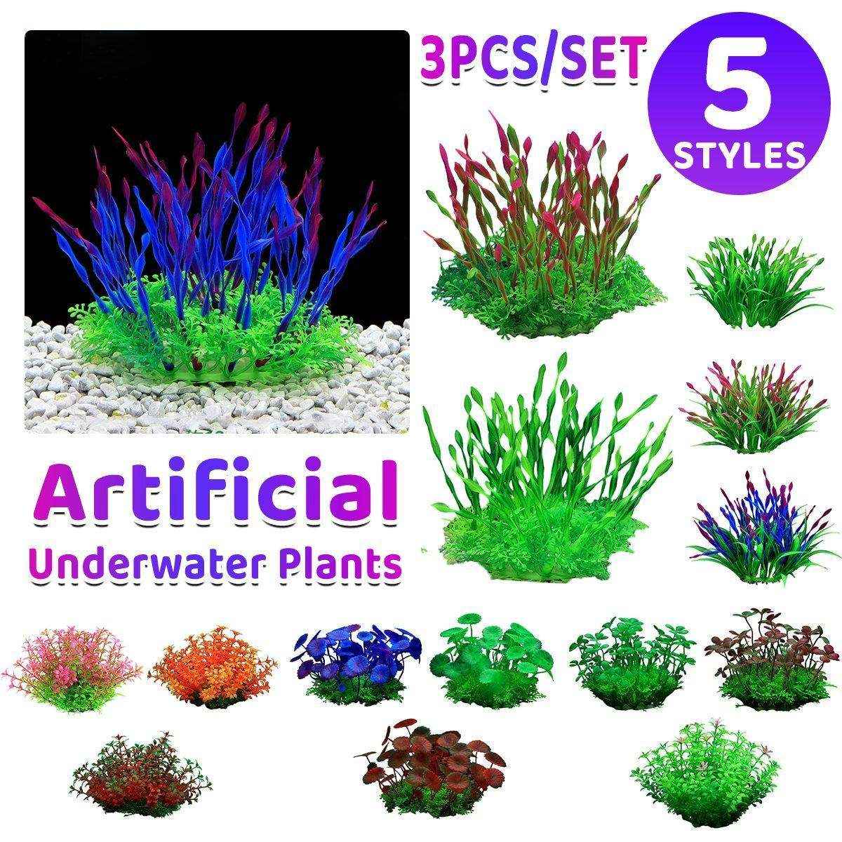 Artificial Aquarium Grass Vibrant Decorative Plants for Fish Tanks