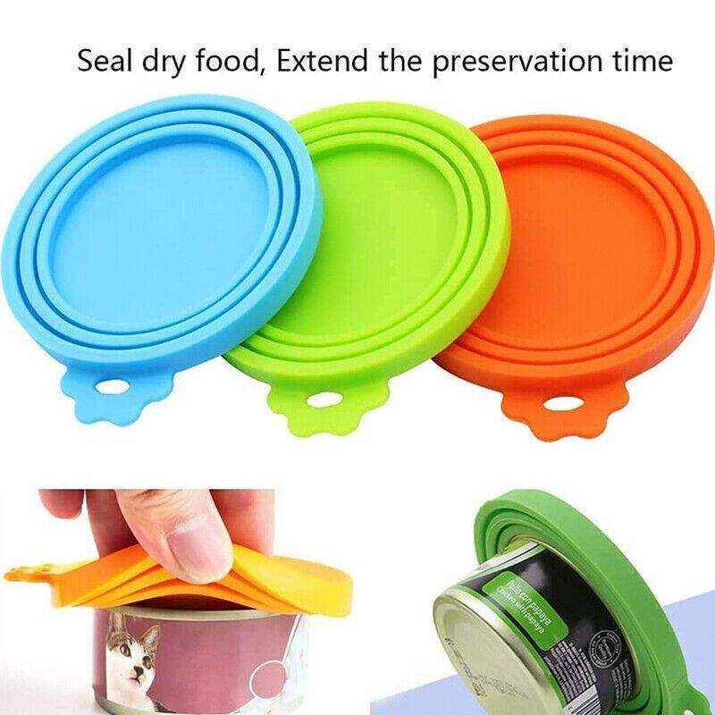 Silicone Dog Food Can Lid Reusable Dog/Cat Tin Storage Cap